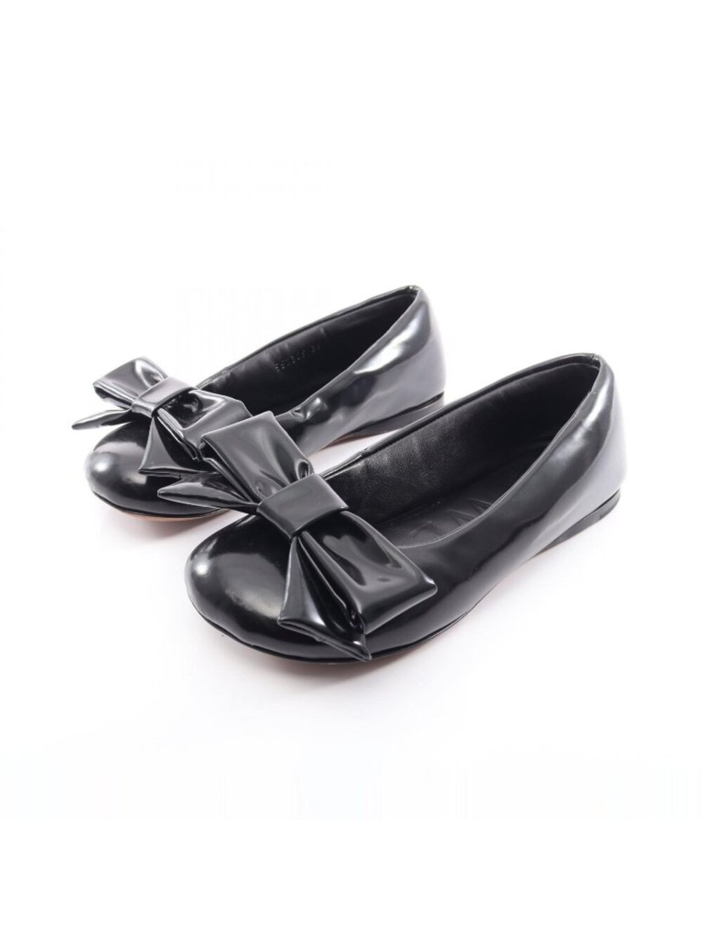 Loewe Puffer Ballerina Ribbon Leather Ballet Shoes